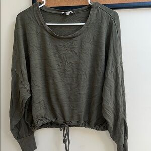 Olive Green Women's Casual Top